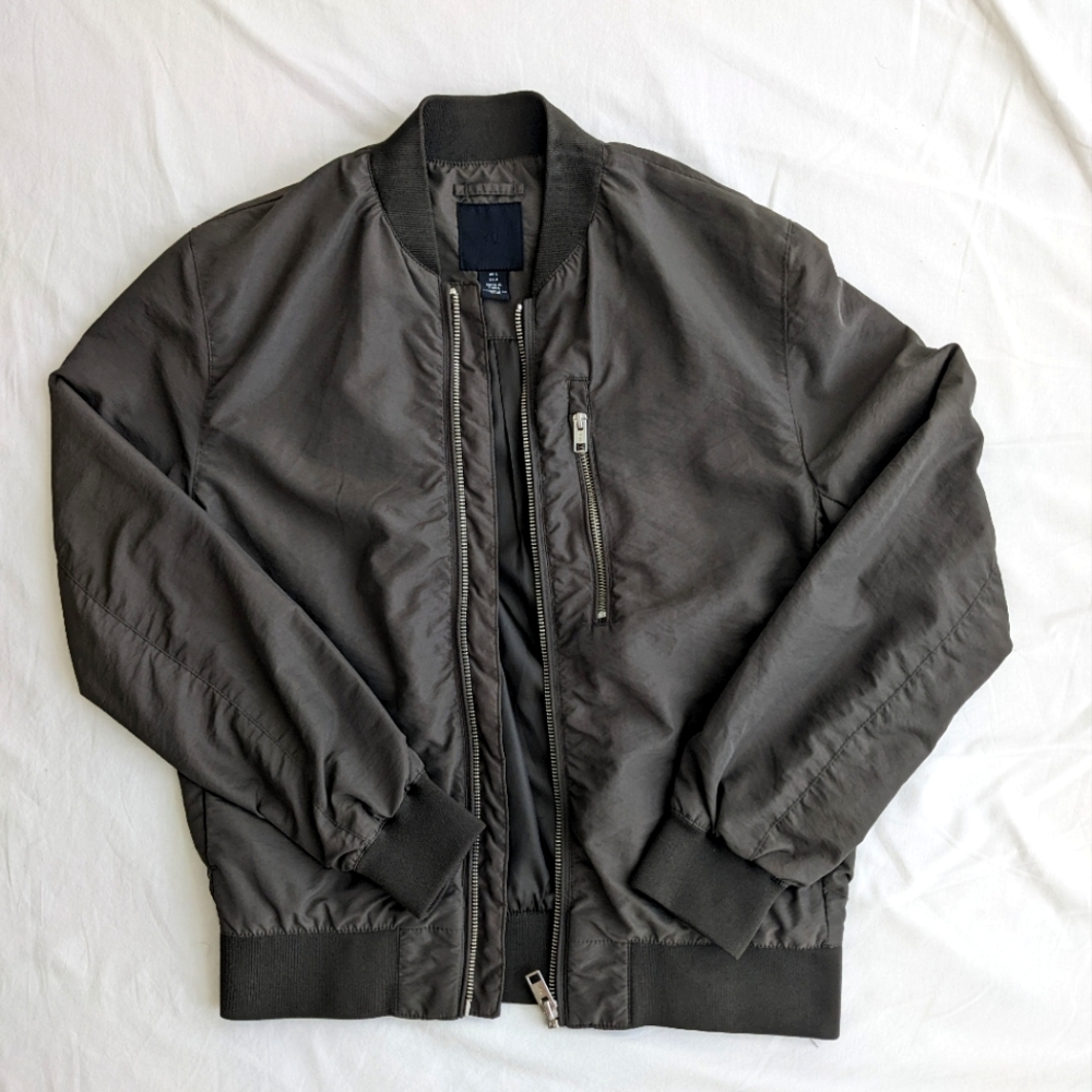 H&M Men's Olive Green Bomber Sz Small